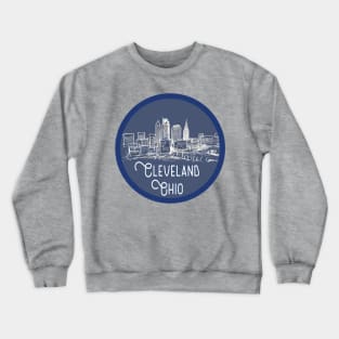 Cleveland Skyline Vintage Decal Crewneck Sweatshirt